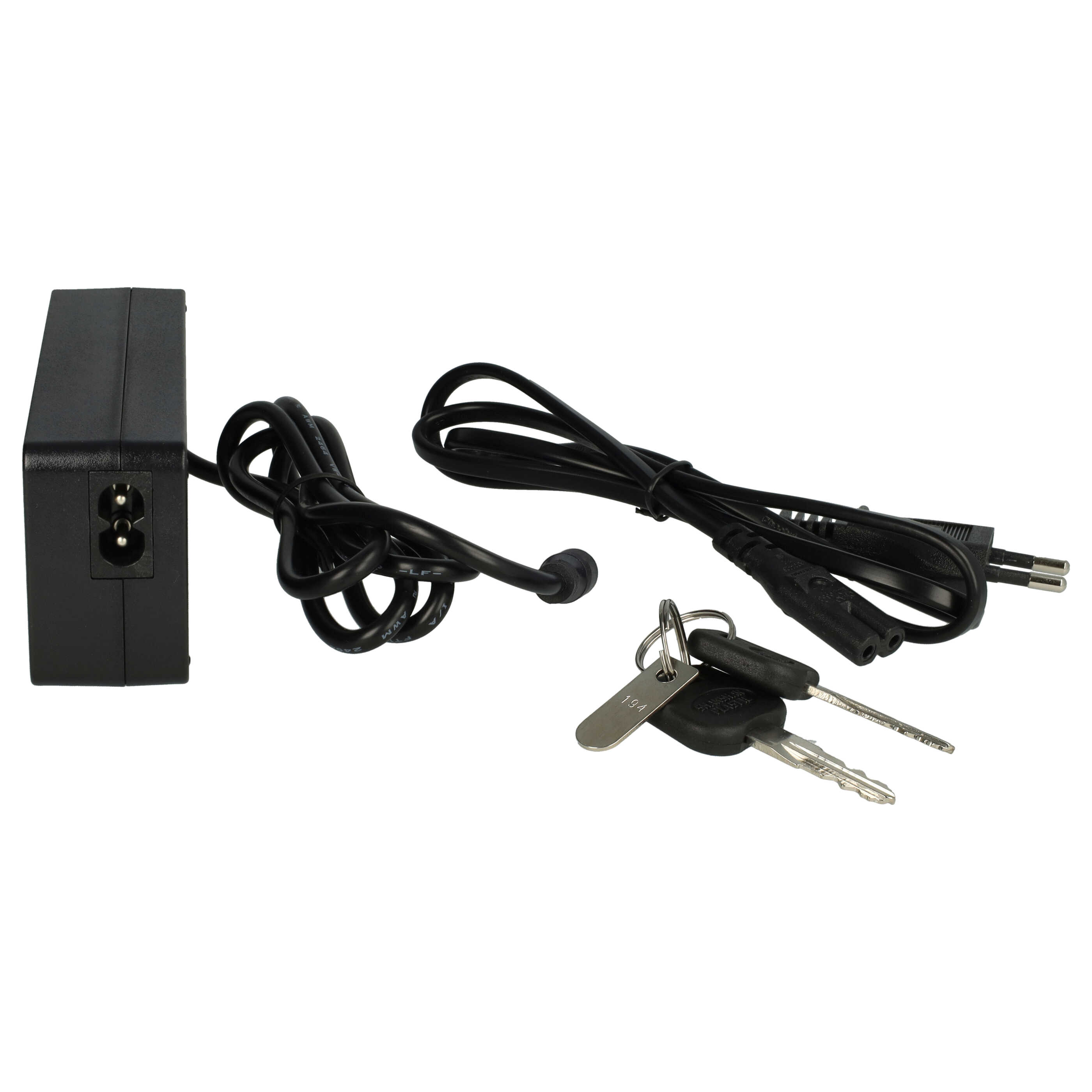 Batería para e-bike con motores 200- 350 W - 10 Ah 36 V Li-Ion incl. cargador, plata